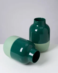 Nuno - Vase L dark sage green