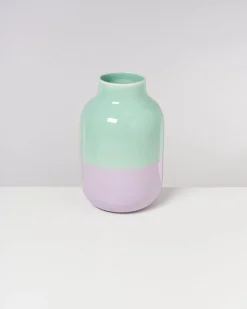 Nuno vase L - mint lilac