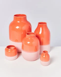 Nuno - Vase M coral pink