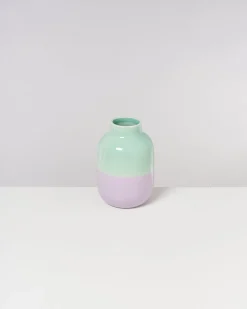 Nuno vase M - lilac mint