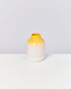 Nuno - Vase M speckled yellow pink