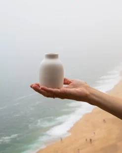 Nuno vase S sand matt