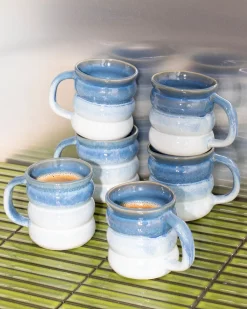 Ombra Tasse groß bubble dunkelblau hellblau