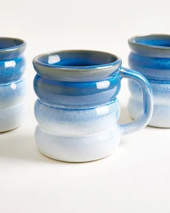 Ombra Tasse groß bubble dunkelblau hellblau