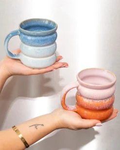 Ombra Tasse groß bubble dunkelblau hellblau