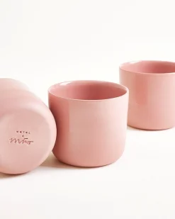 Seda - Set of 6 cups small pink