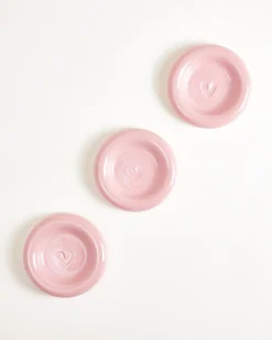 Seia Espressotasse & Espressountertasse Herz rosa