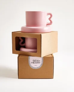 Seia - Gift set Heart pink burgundy 3 pieces