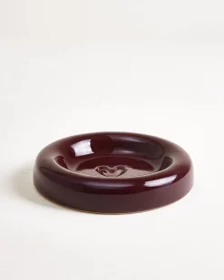 Seia Mug & Saucer Heart Burgundy