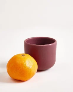 Sereno - Set of 6 cups small burgundy