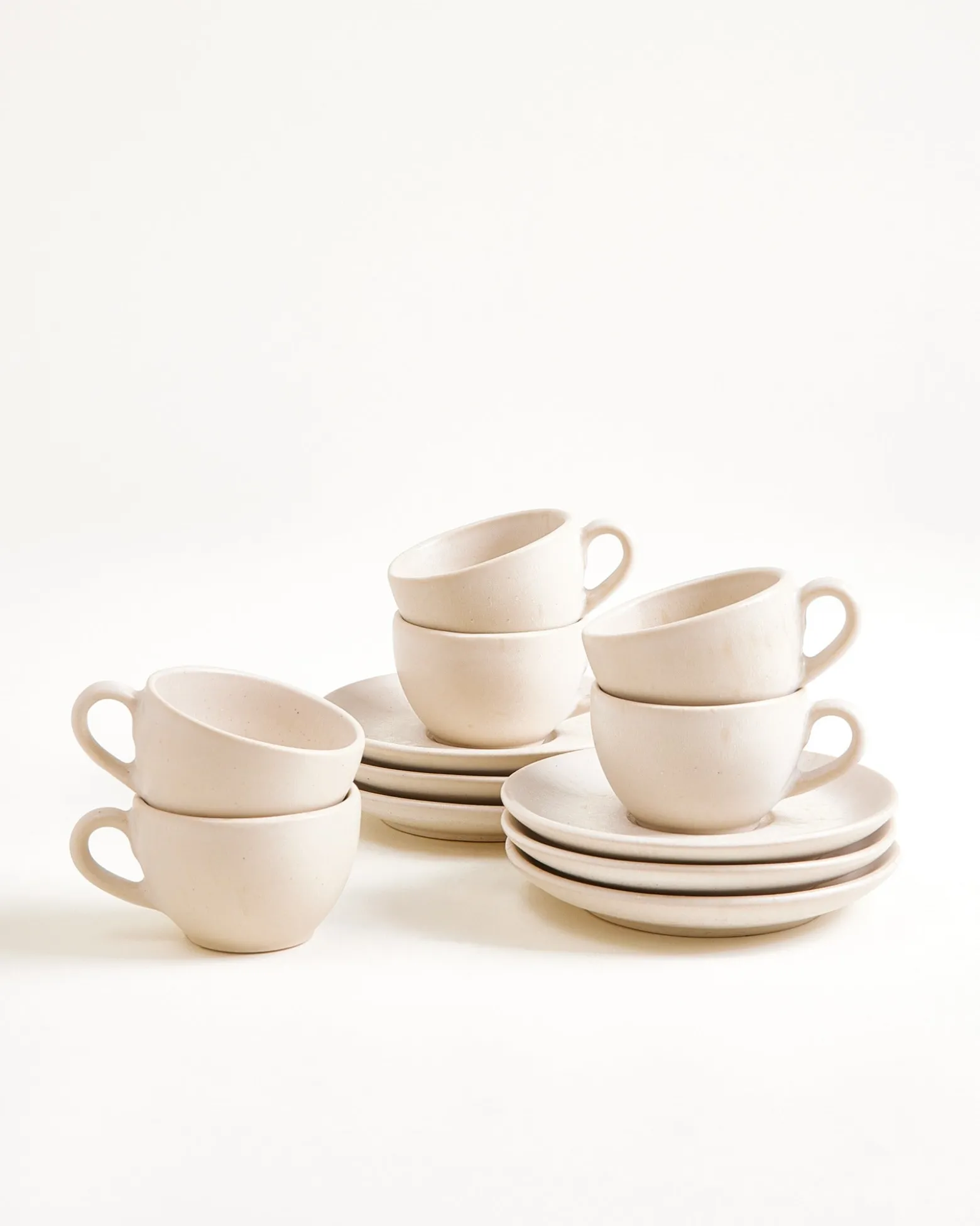 Sintra 6-Piece Set Espresso Cup & Espresso Saucer classic sand