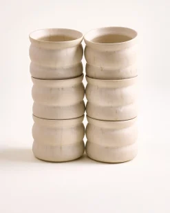 Sintra - Set of 6 cups small bubble sand
