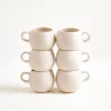 Sintra - Set of 6 espressomugs sand