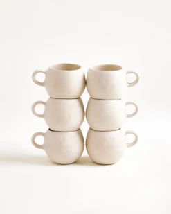 Sintra - Set of 6 espressomugs sand