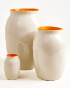 Sombra vase L sand orange