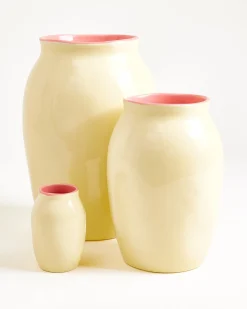 Sombra - Vase M yellow pink