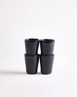 Turmalina - Set of 4 Espressocups black