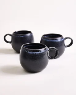 Turmalina - Set of 4 espresso mugs black