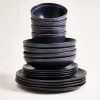 Turmalina - Tableware set black 16 pieces